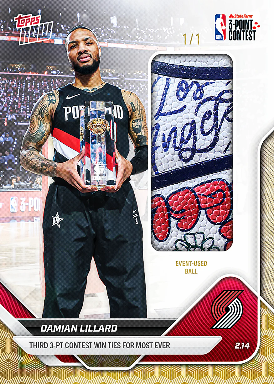 Damian Lillard - 2025-26 NBA Topps NOW® - Card 175 - PR: 2205