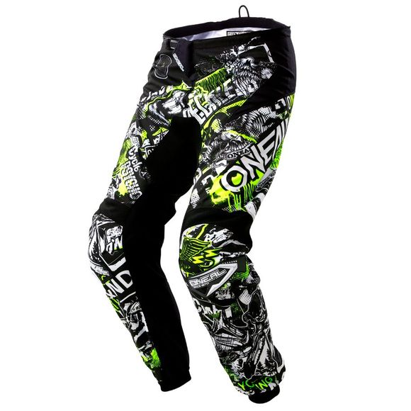 Pantalon cross O'Neal ELEMENT - ATTACK - BLACK HI-VIZ 2023 - Noir / JauneRef : OL0841