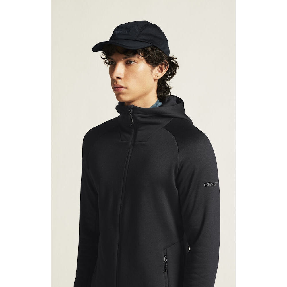 CRAFT ADV Explore Power Fleece Hood Jacket Men - Black
