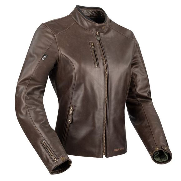 Blouson Moto Segura LADY LAXEY - MarronRef : SG1379-C158