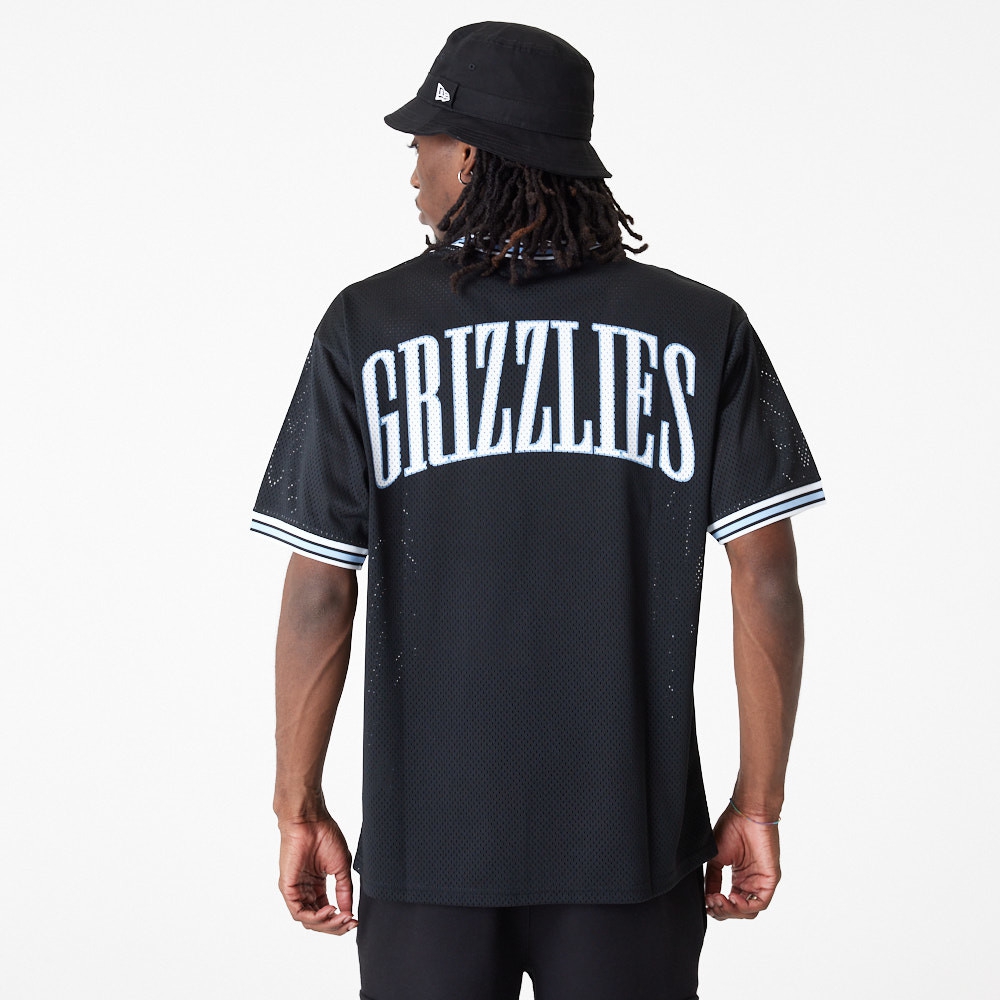 Memphis Grizzlies New Era Oversized NBA Mesh T-Shirt Black