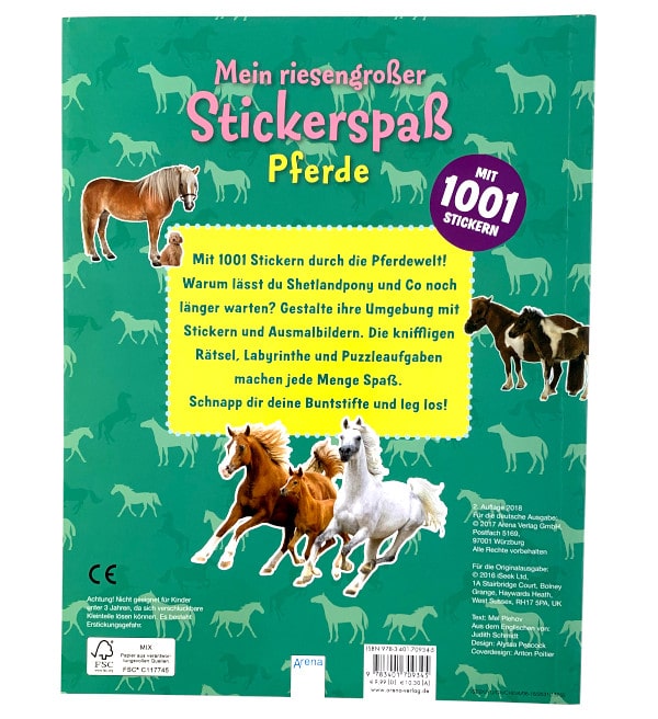 Mein riesengroßer Stickerspaß Pferde