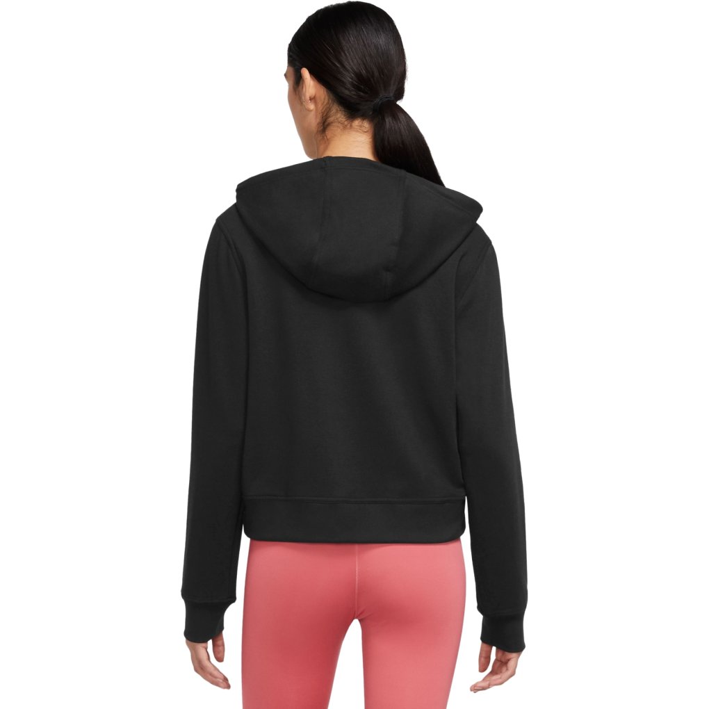 Nike Dri-FIT One Full-Zip French Terry Hoodie Women - black/white FB5198-010