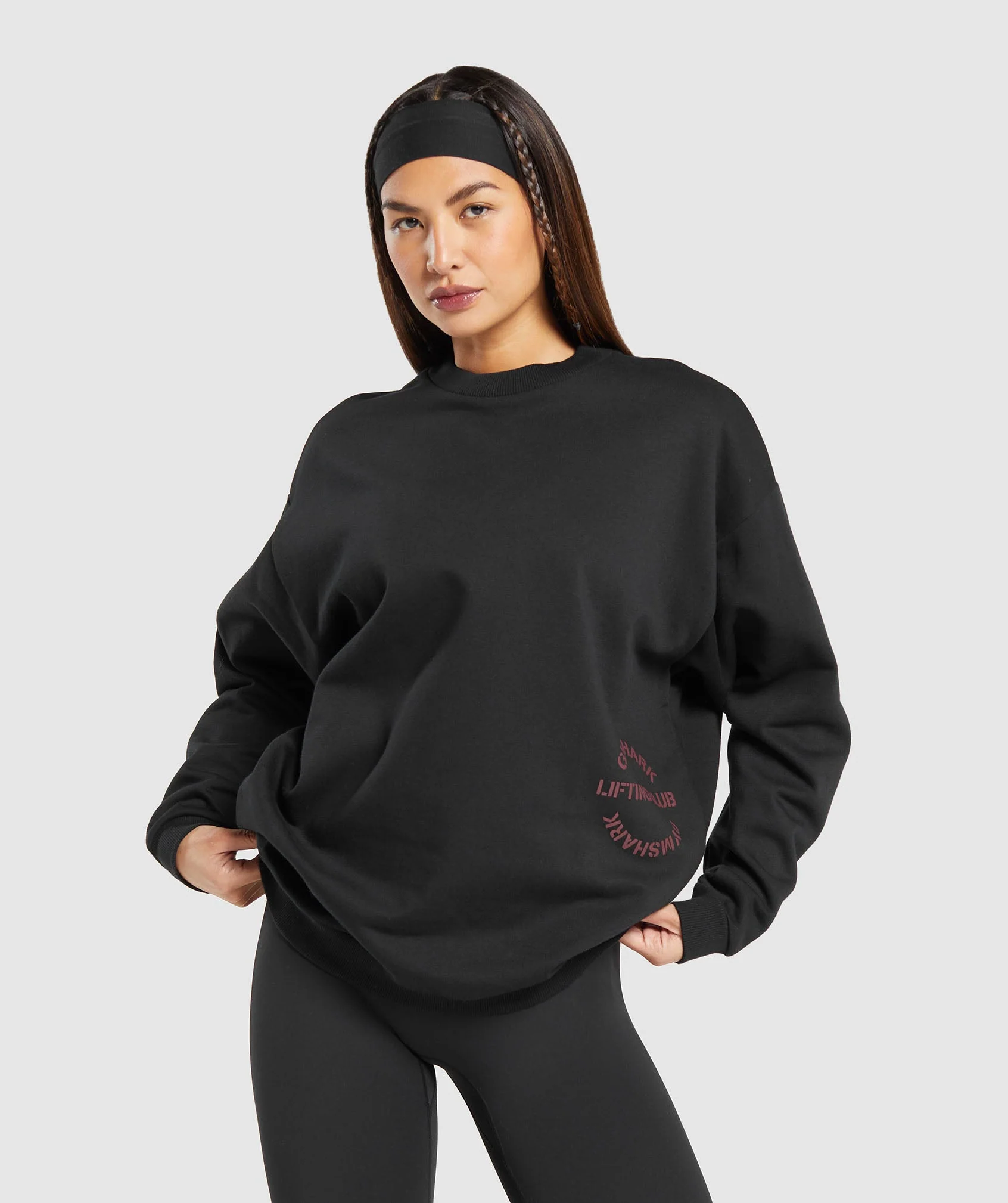 Built Oversized Sweatshirt Black