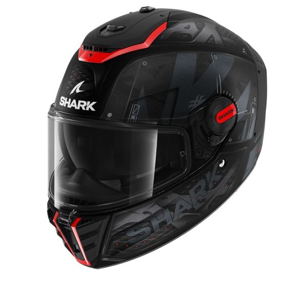 Shark SPARTAN RS STINGREY Full-Face Helmet - Black / GreyRef: SH1675-C578