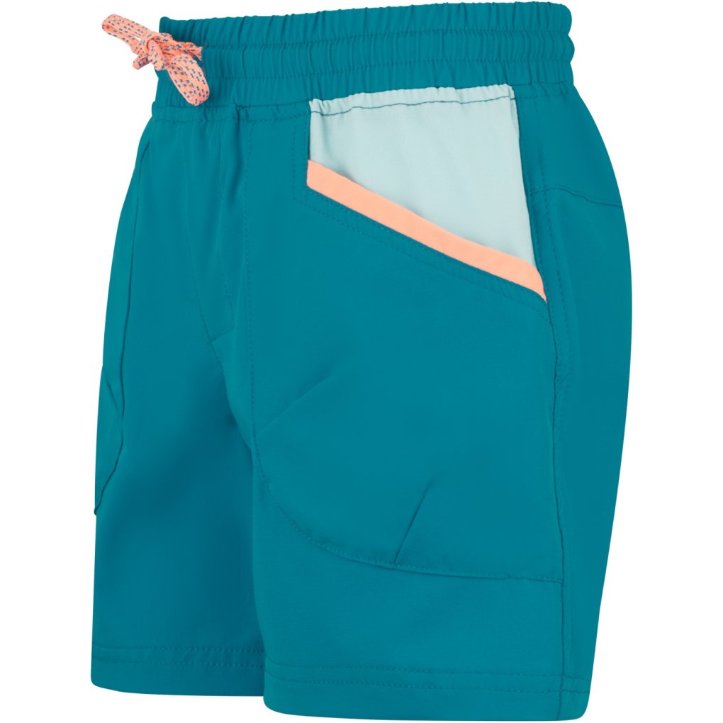 Trollkids Senja Shorts Girls - Harbor Blue/Aqua Haze/Mellow Peach