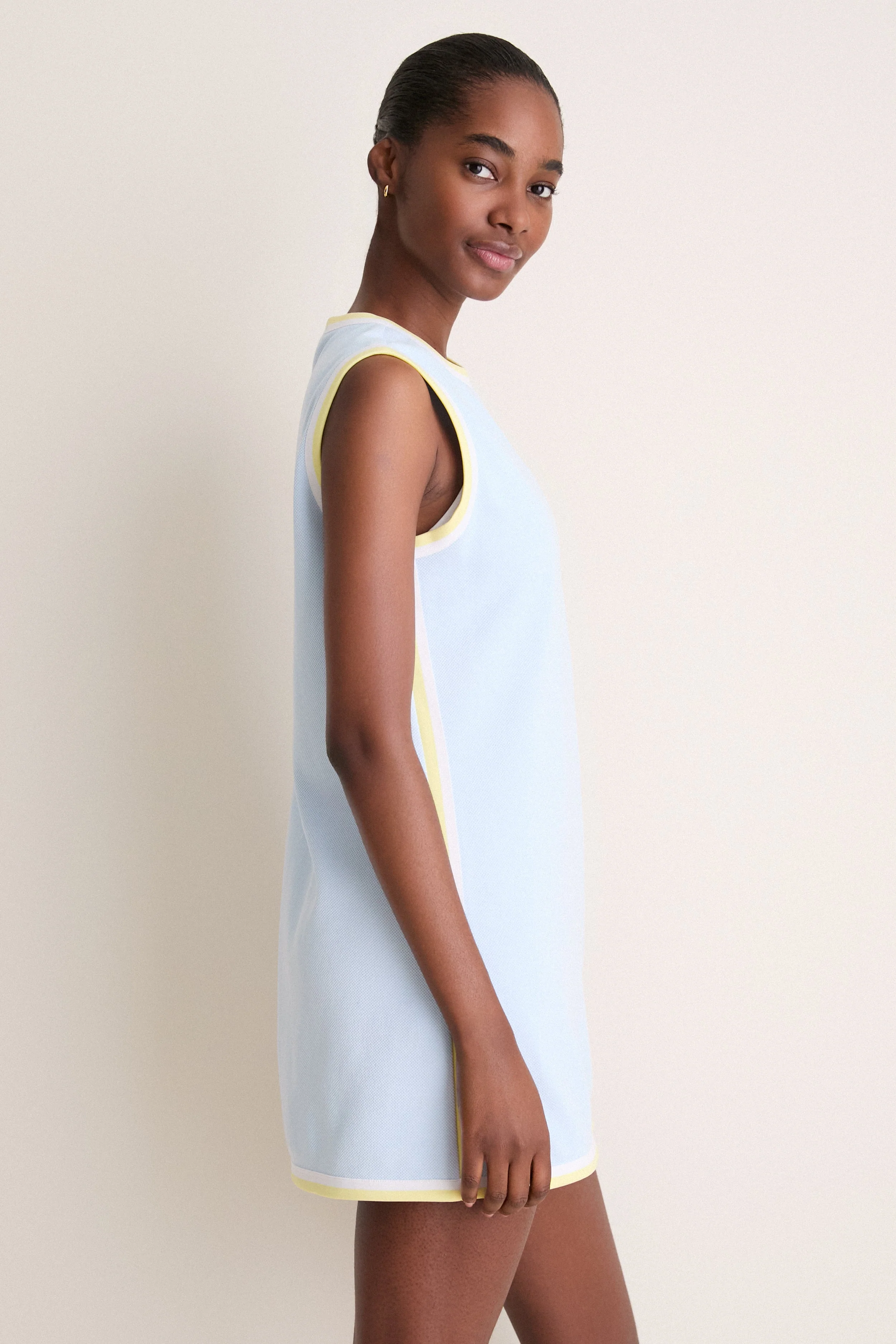Light Blue Pique Cheryl Tennis Dress