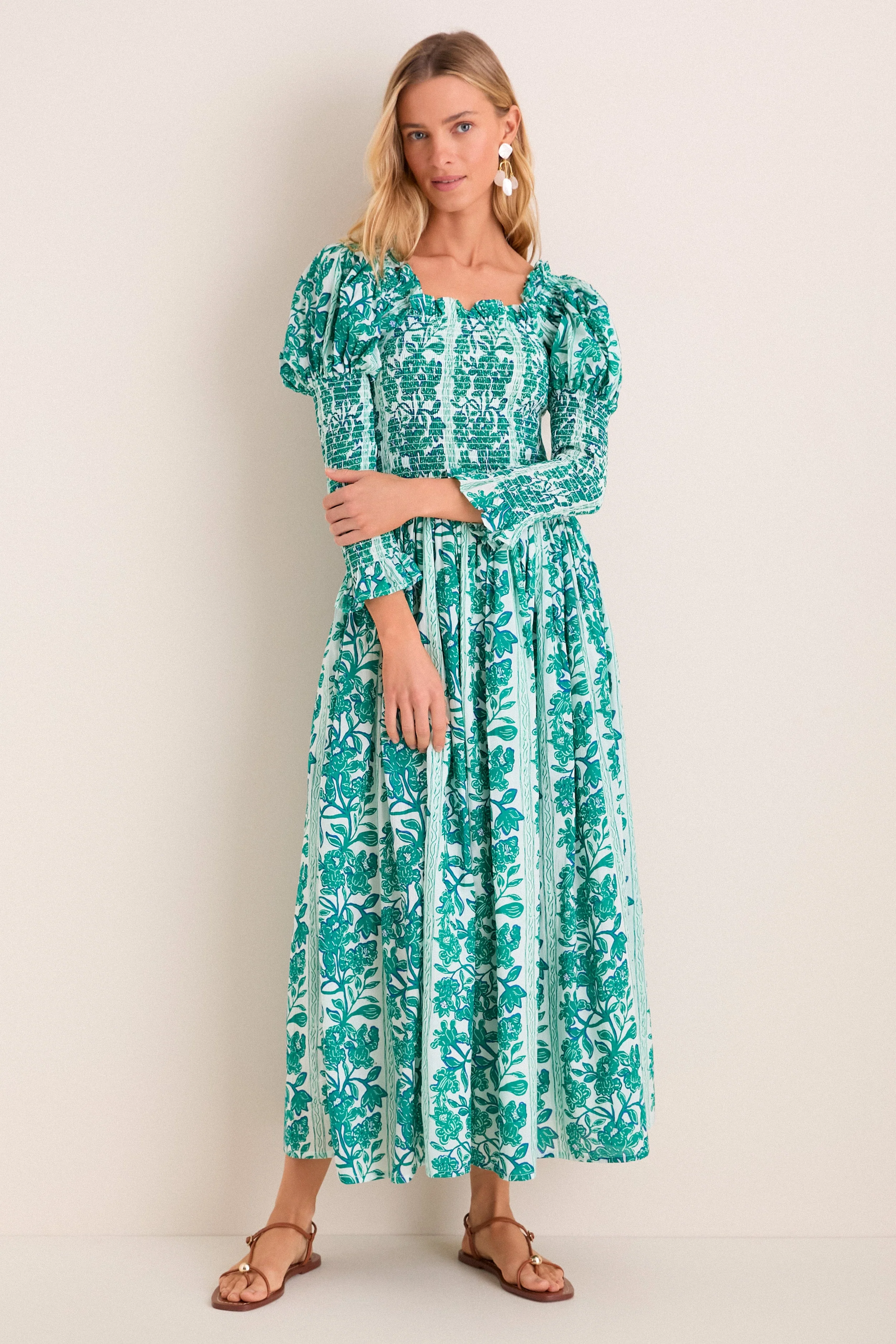 Green Serendipia Jocelyn Maxi Dress