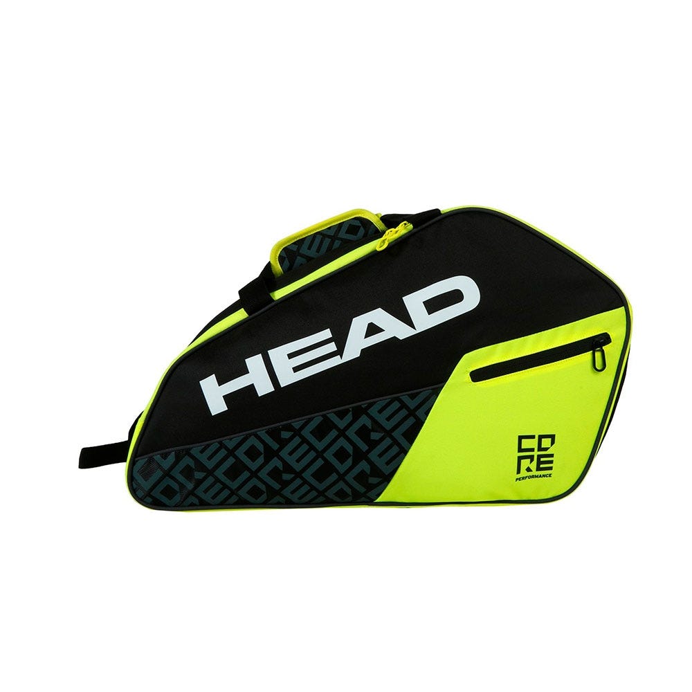 BLACK AND YELLOW HEAD CORE PADEL COMBI PADEL BAG