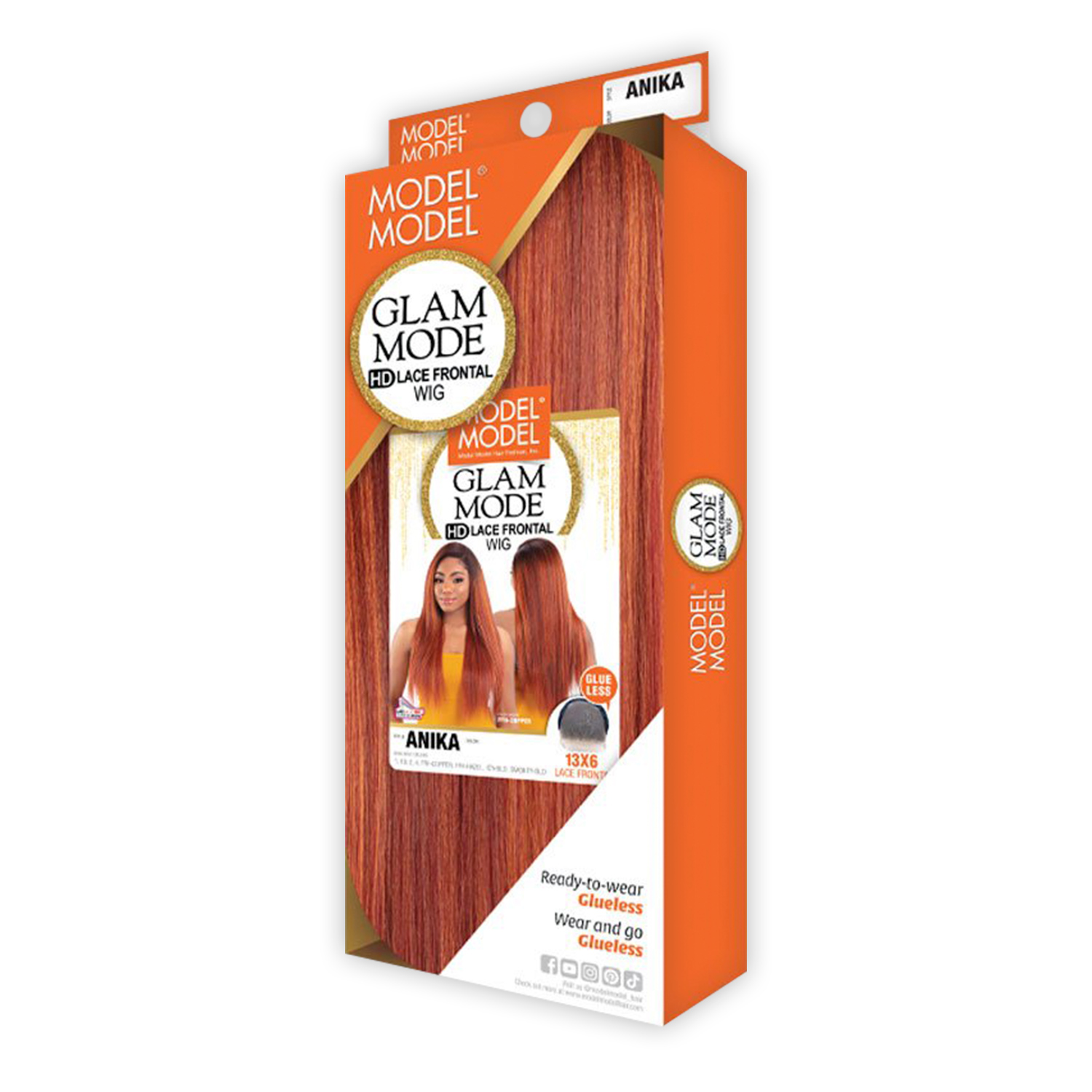 ModelModel HD Lace Frontal Wig Glam Mode Glueless 13X6 Anika