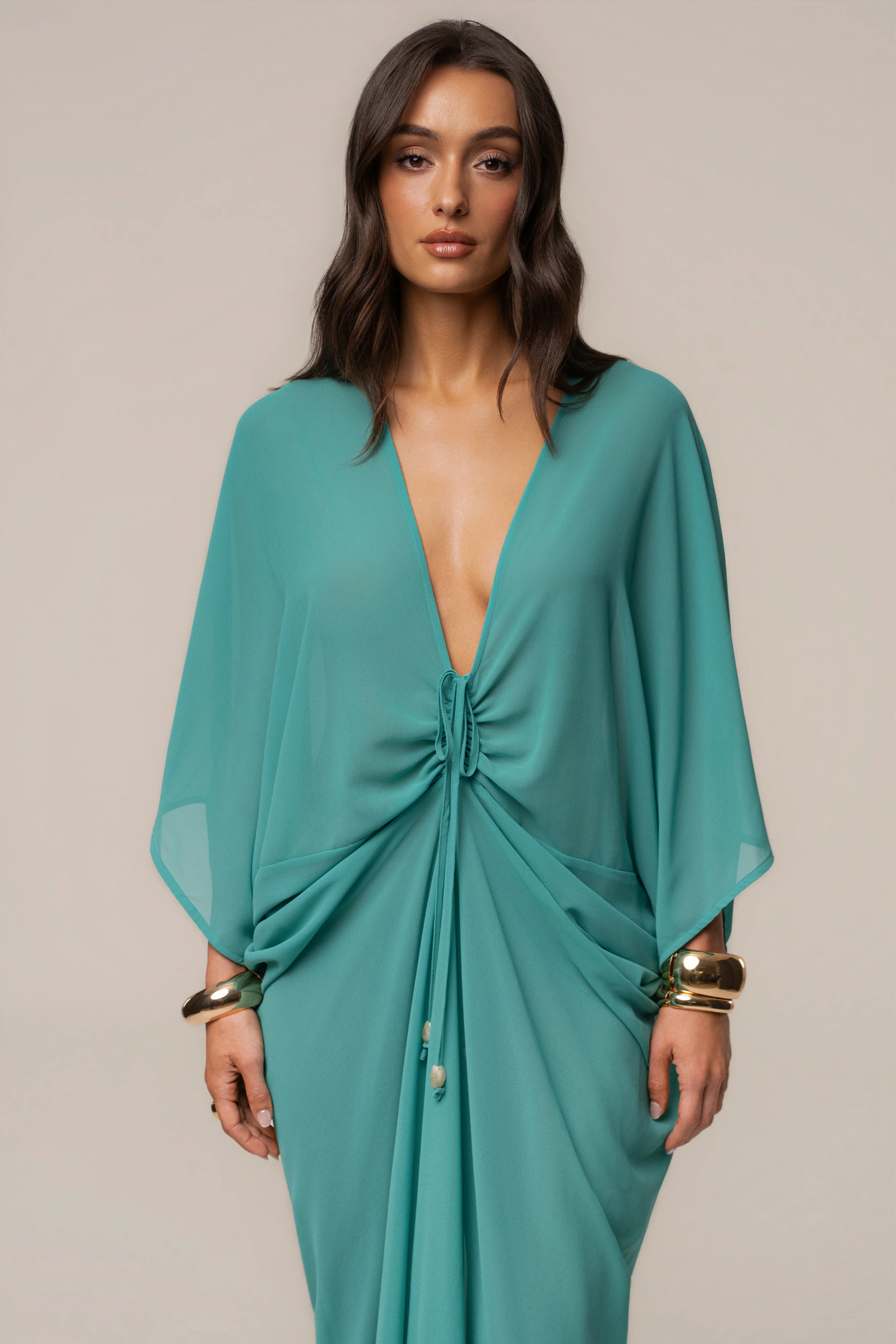 Teal Longer Days Cover Up Dress