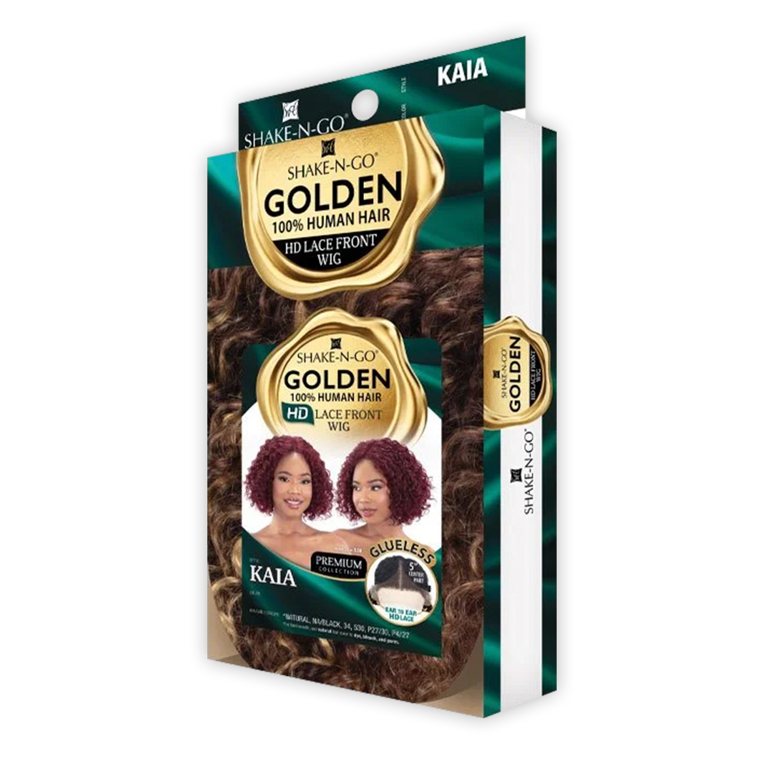 Shake-N-Go Human Hair HD Lace Front Wig Glueless Golden Kaia