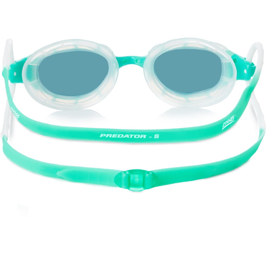 Zoggs Predator Swimming Goggles - Regular Fit - Green/Clear - Tint Smoke