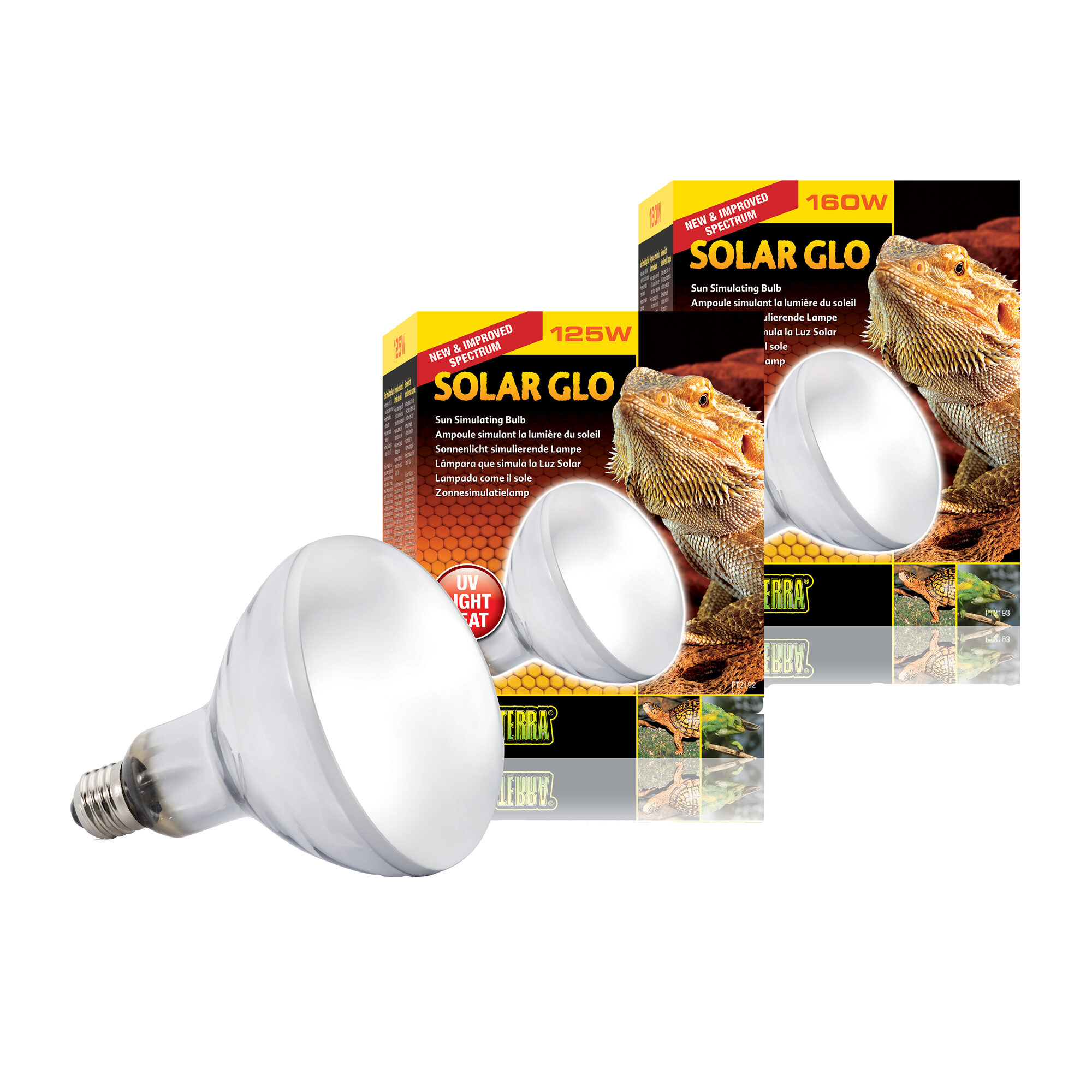 Exo Terra Solar Glo Heat and UVB Lamp - 125W