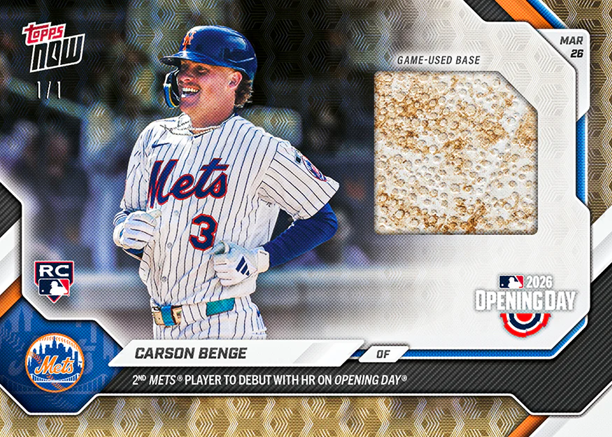 Carson Benge - 2026 MLB Topps NOW® - Card 3