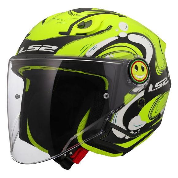 Casque jet LS2 OF622 FUNNY II - GLUP - JauneRef : LS1044