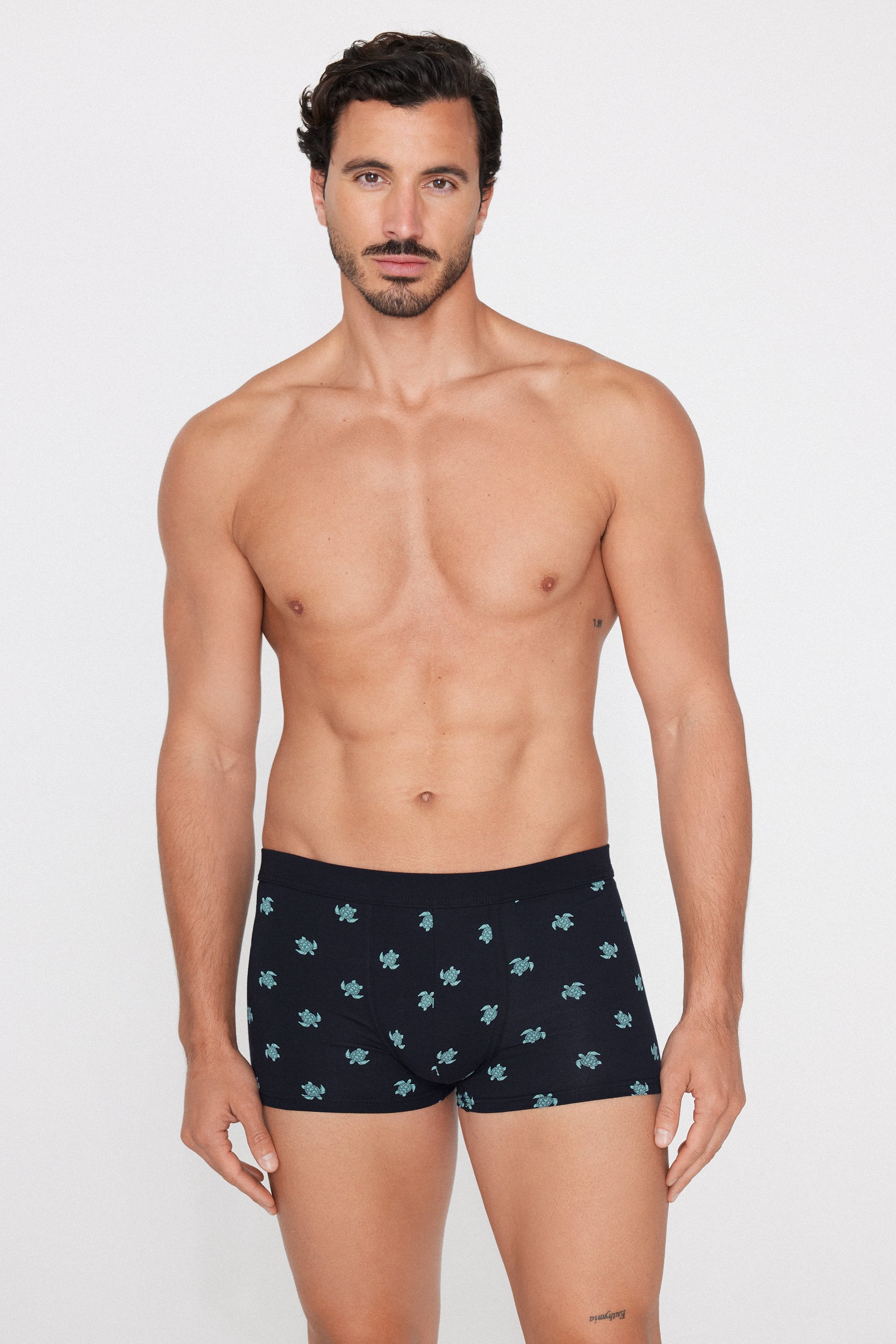 Printed Stretch Cotton Boxers