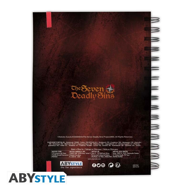 THE SEVEN DEADLY SINS Notebook Meliodas and the Sins A5