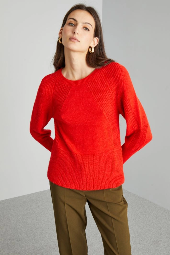 Alpaca sweater - RED