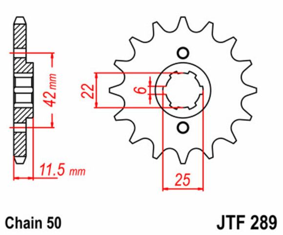 JT. standard steel 289 - 530Ref: Jtc01115A / 1077330001