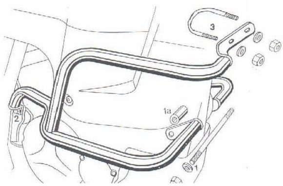 Hepco & Becker Crashbar engine guard - blackSUZUKI 800 DR 800 S - 1991 - 1997Ref: HBE05098A / 502303 00 01