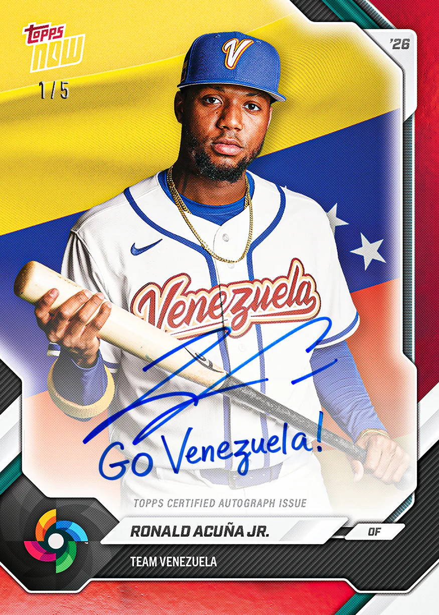 2026 Topps NOW® Baseball – Team Venezuela – World Baseball Classic Team Sets