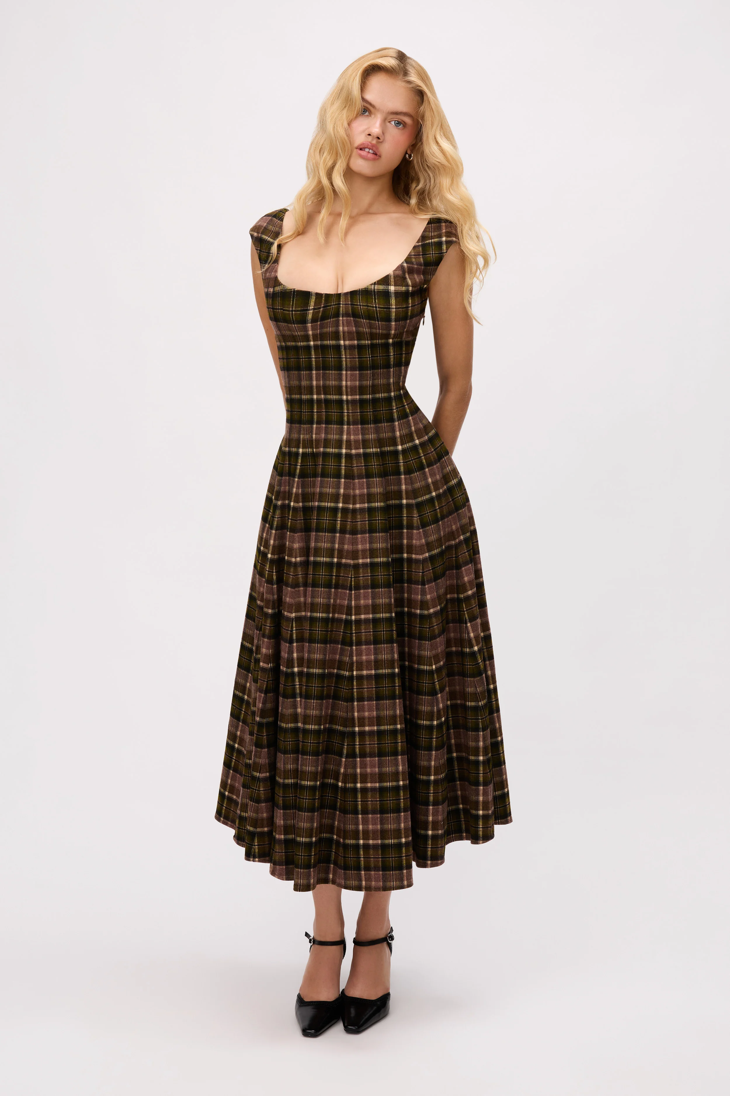 Leila Tartan Dress