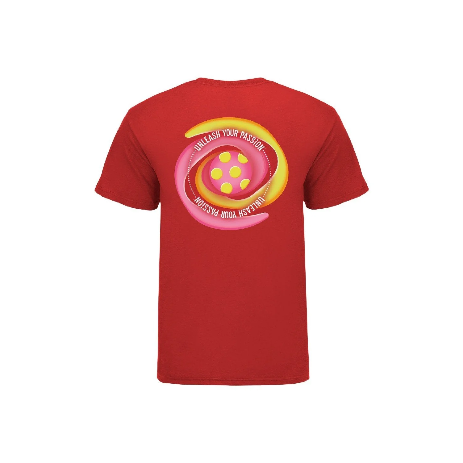 World football competition U-17 Women's World Cup Dominican Republic 2024™ Red Football Swirl T-Shirt - Men's