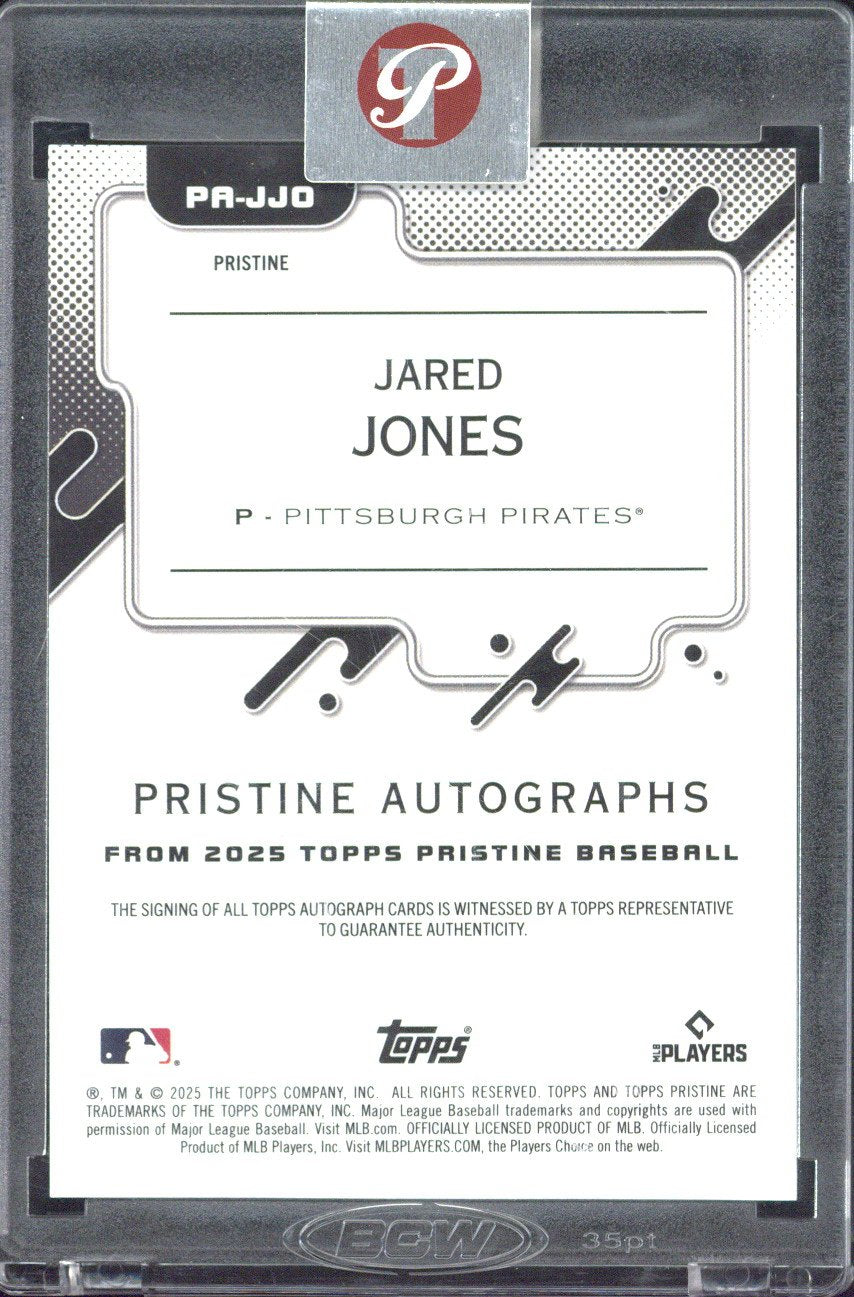 2025 Topps Pristine Jared Jones Autograph /25 #PR-JJO