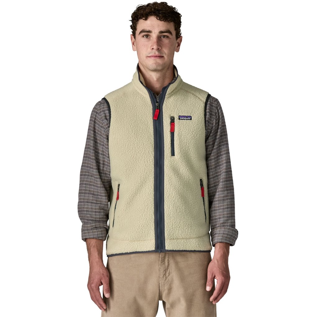 Patagonia Retro Pile Vest Men - Pelican w/Smolder Blue