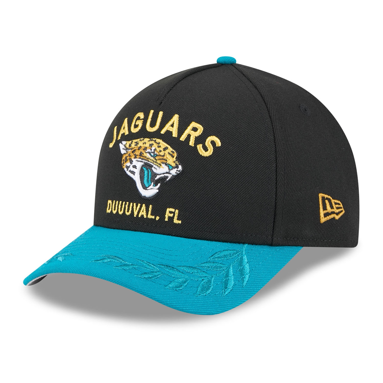 Jacksonville Jaguars 2025 NFL Draft 9FORTY M-Crown A-Frame Snapback Cap Black
