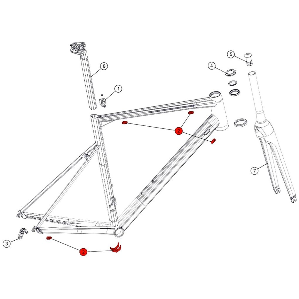 BMC Cable Guide #21 for Teammachine ALR01 / ALR01 Disc (MY 2019) - 301665