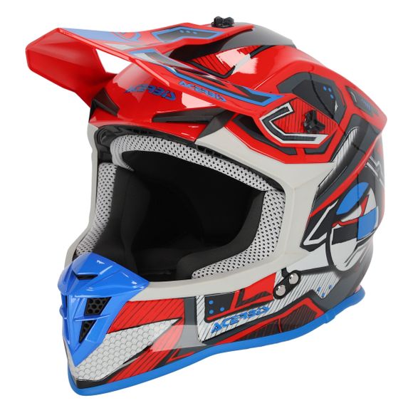 Casque cross Acerbis LINEAR 22.06 2024 - Rouge / BleuRef : AE5312
