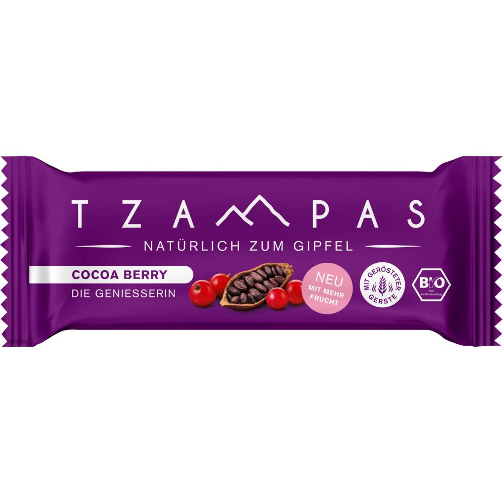TZAMPAS ORGANIC Cocoa Berry - Energy Bar - 16x40g