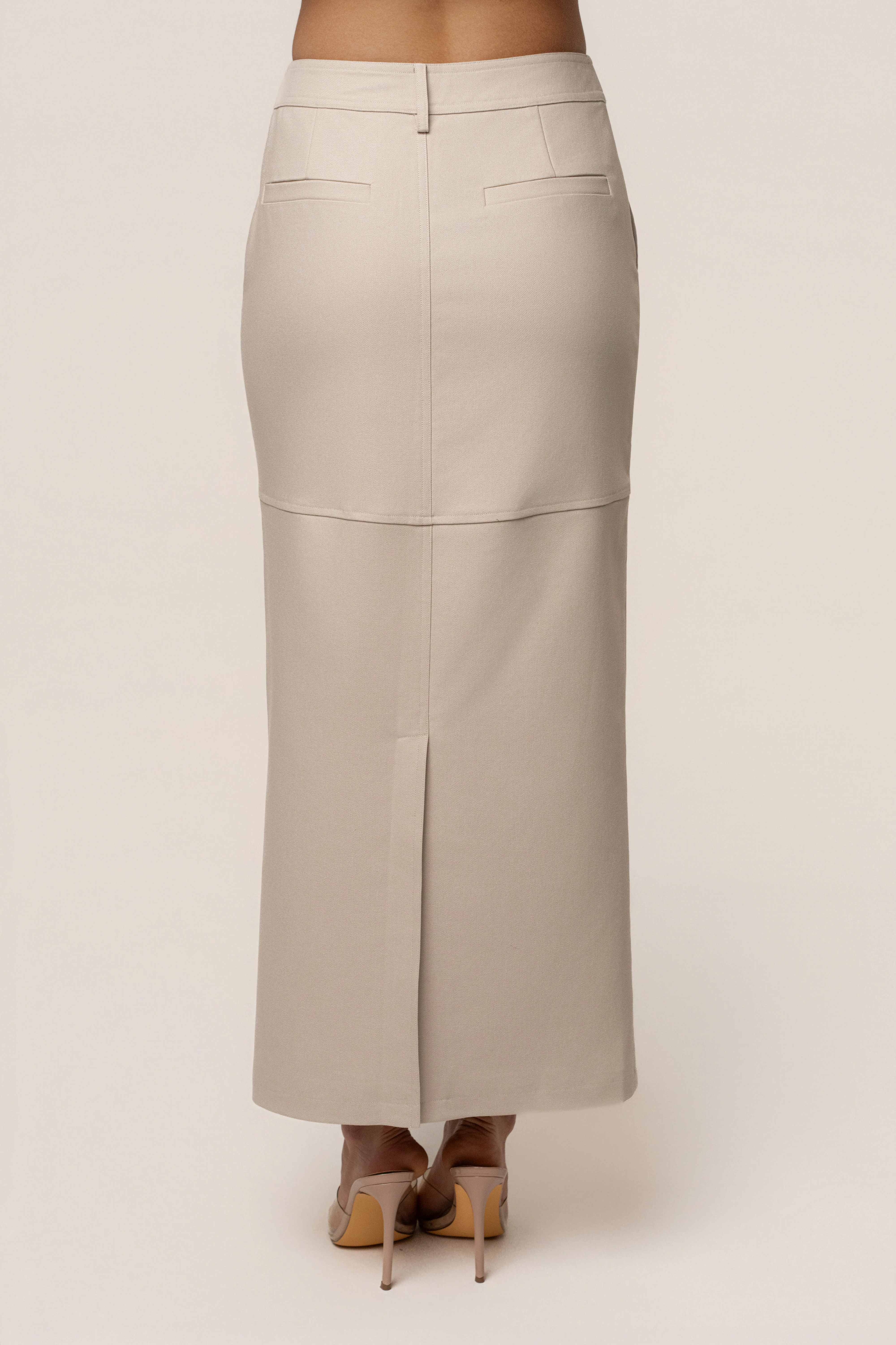 Beige In Focus Skirt