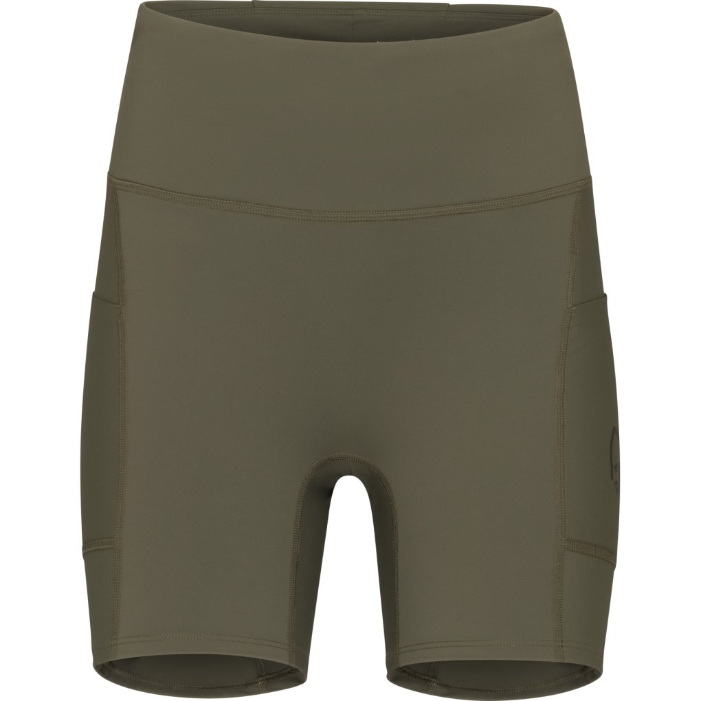 Norrona senja equaliser stretch 6 Inch Tights Women - Olive Night/Caviar