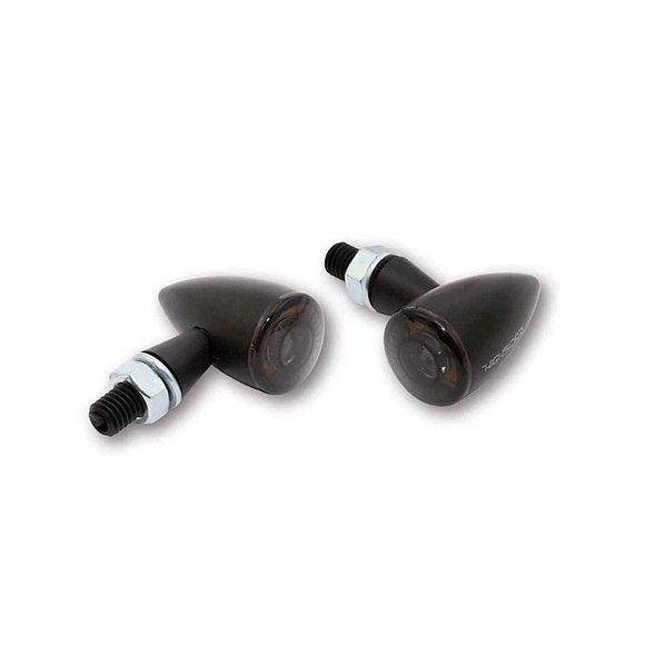 Highsider APOLLO BULLET Turn Signal Light WITH LED TAIL LIGHT (Pair) Universal - BlackRef: HGI0090 / 254-171