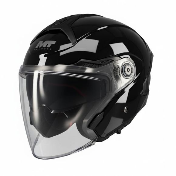 Casque jet MT HELMETS COSMO SV - PURE - NoirRef : MTH0210