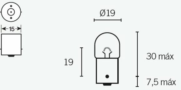 Tecnium R5 12V 5W bulb - Universal x10Ref: TE00468A / 1079295