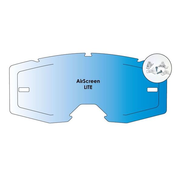 Airscreen Mask Screen Lite Ex 2025 - Iridium / BlueRef: ASM0058 / 001-028-02