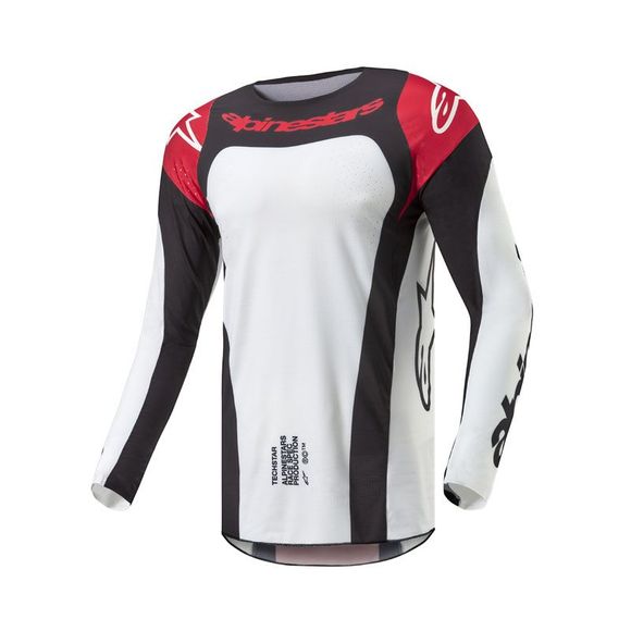 Maillot cross Alpinestars TECHSTAR - OCURI 2025 - Rouge / BlancRef : AP3196-MRWB1
