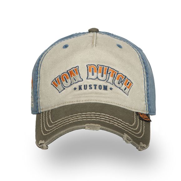 Casquette Von Dutch RETRO - Gris / BleuRef : VDH0293 / VD/1/CB/RETRO/07-TU