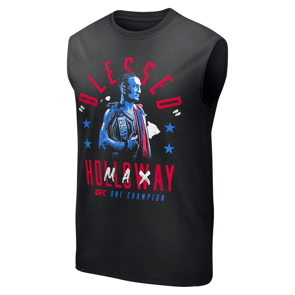 UFC Max Holloway Blessed BMF Champion Tank - Black - Mens