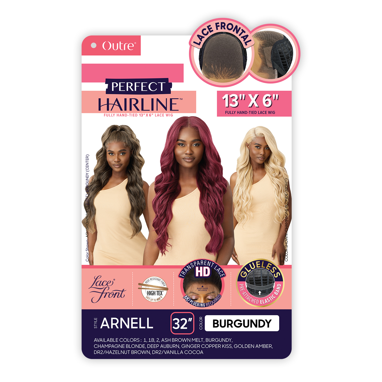 Outre HD Lace Frontal Wig Perfect Hairline Glueless Fully Hand-Tied 13X6 Lace Wig Arnell