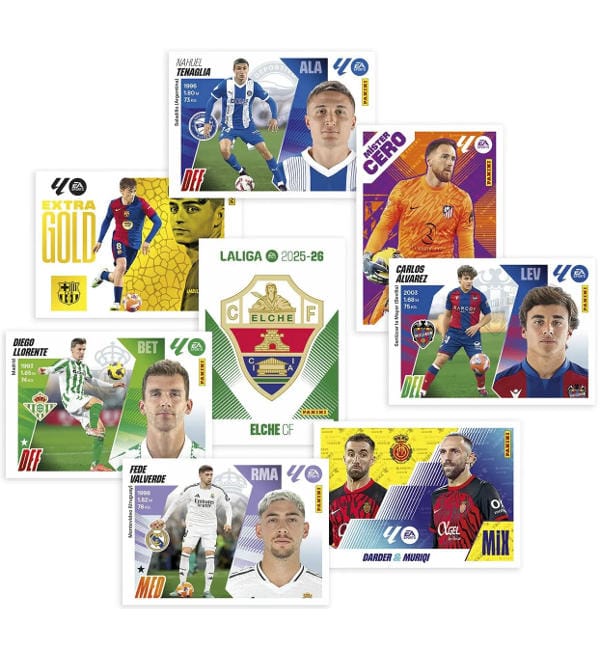 Panini LaLiga 2025/2026 Stickers - Album + 2 Boxes (=100 Packets)