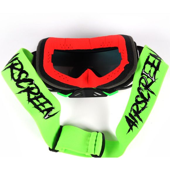 Airscreen Aero 07 EX clear screen cross mask 2026 - Green / BlackRef: ASM0162 / 001-017-07