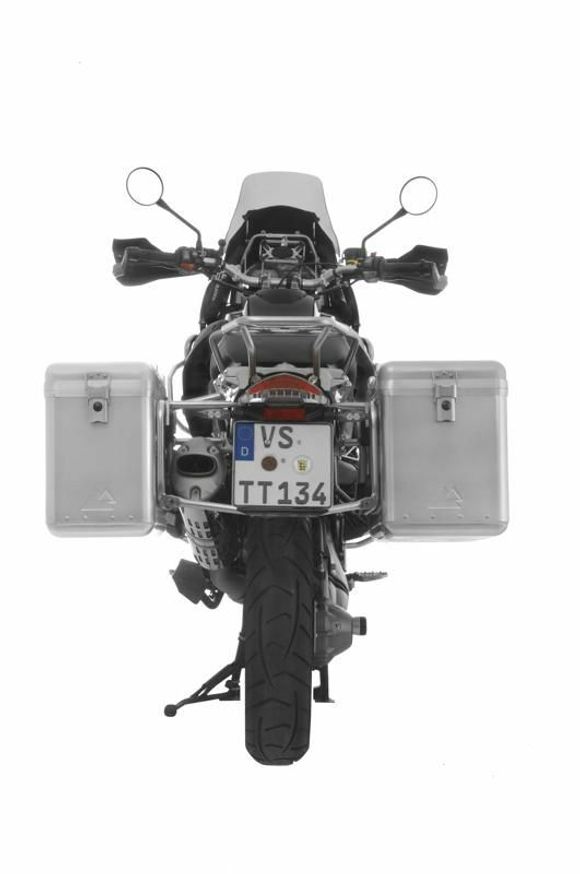 Touratech ZEGA Mundo 38/45 suitcase - Gray support included - AluminumRef: Trt01387A / 01-044-6135-0