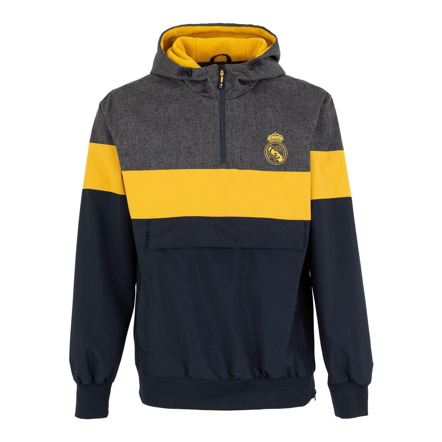 Mens Outerwear Anorak Jacket Fabric Block Navy