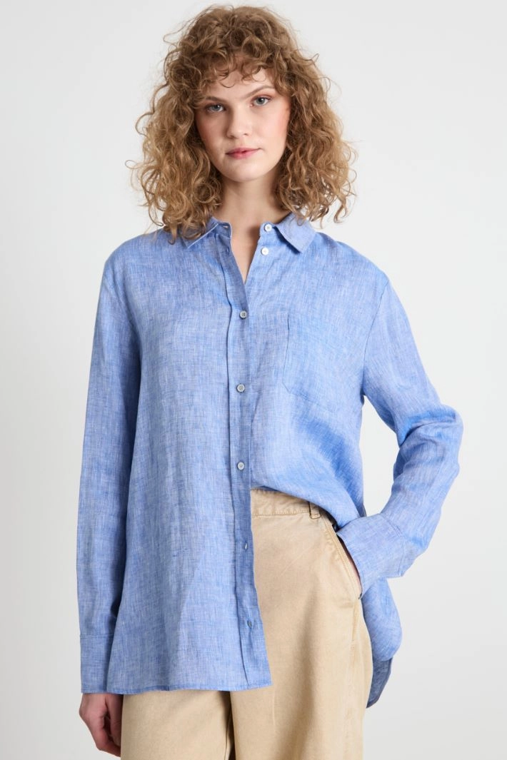 Linen shirt - LIGHT BLUE