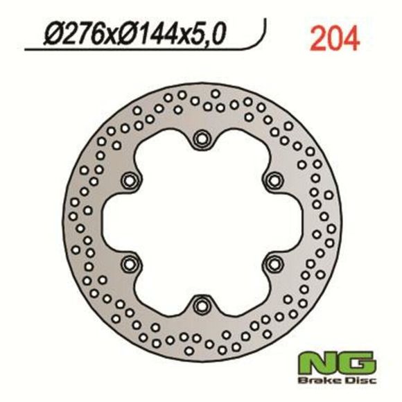 NG Round Fixed Brake DiscRef: NGD00525A / 1023968